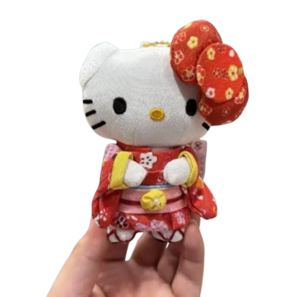 Hello Kitty Anime Sanrio Plush Keychain