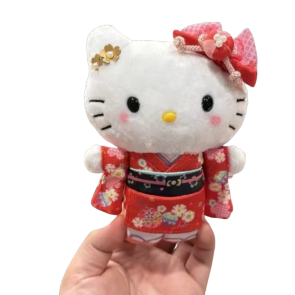 Hello Kitty Anime Sanrio Soft Plush Keychain