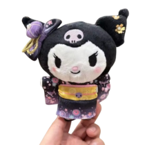 Kuromi Anime Sanrio Soft Plush Keychain