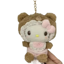 Hello Kitty Anime Sanrio Soft Stuffed Plush Keychain