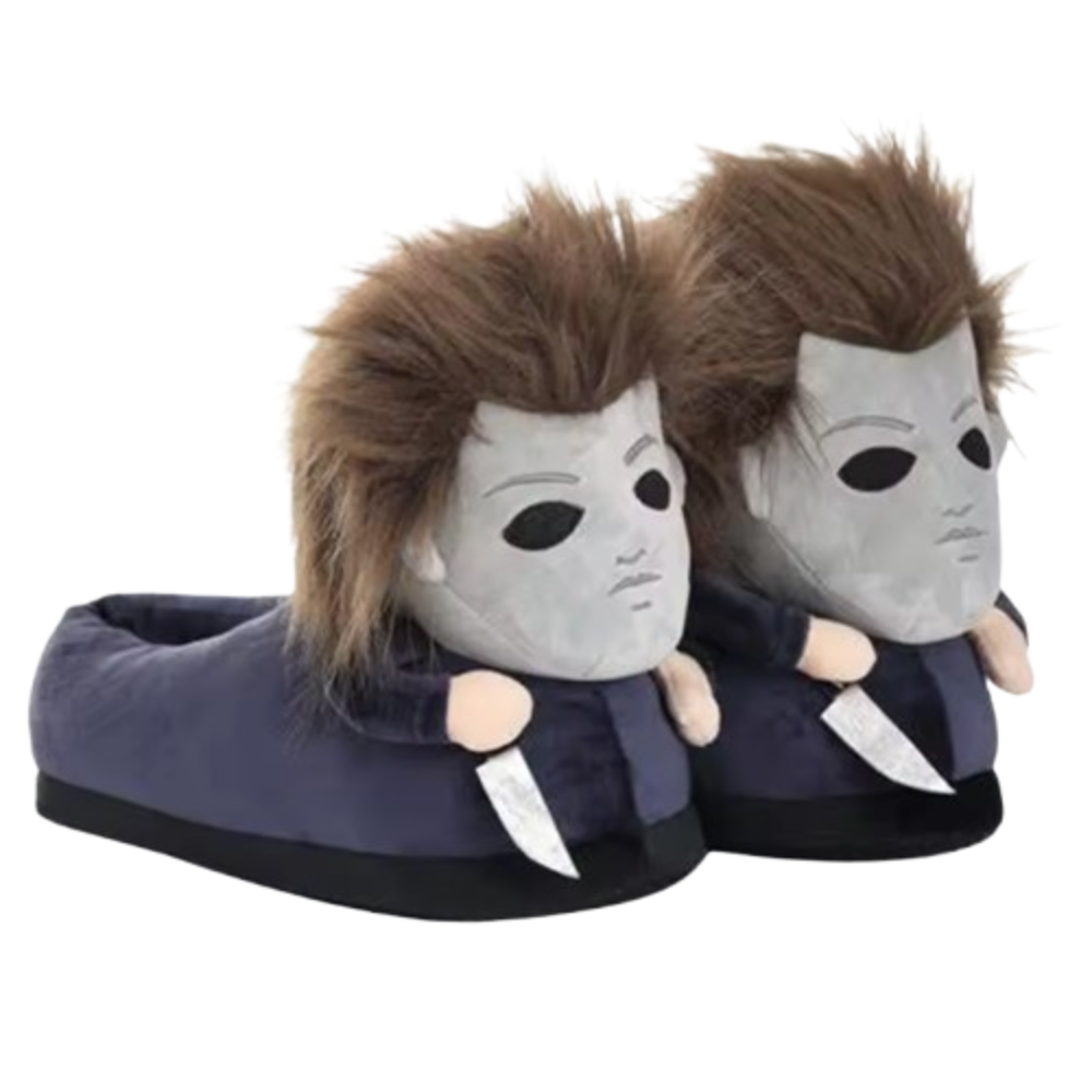 Michael Myers Halloween Soft Plush Slippers Michael Myers Halloween Soft Plush Slippers
