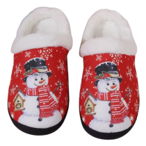Christmas Snowman Soft Plush Slippers