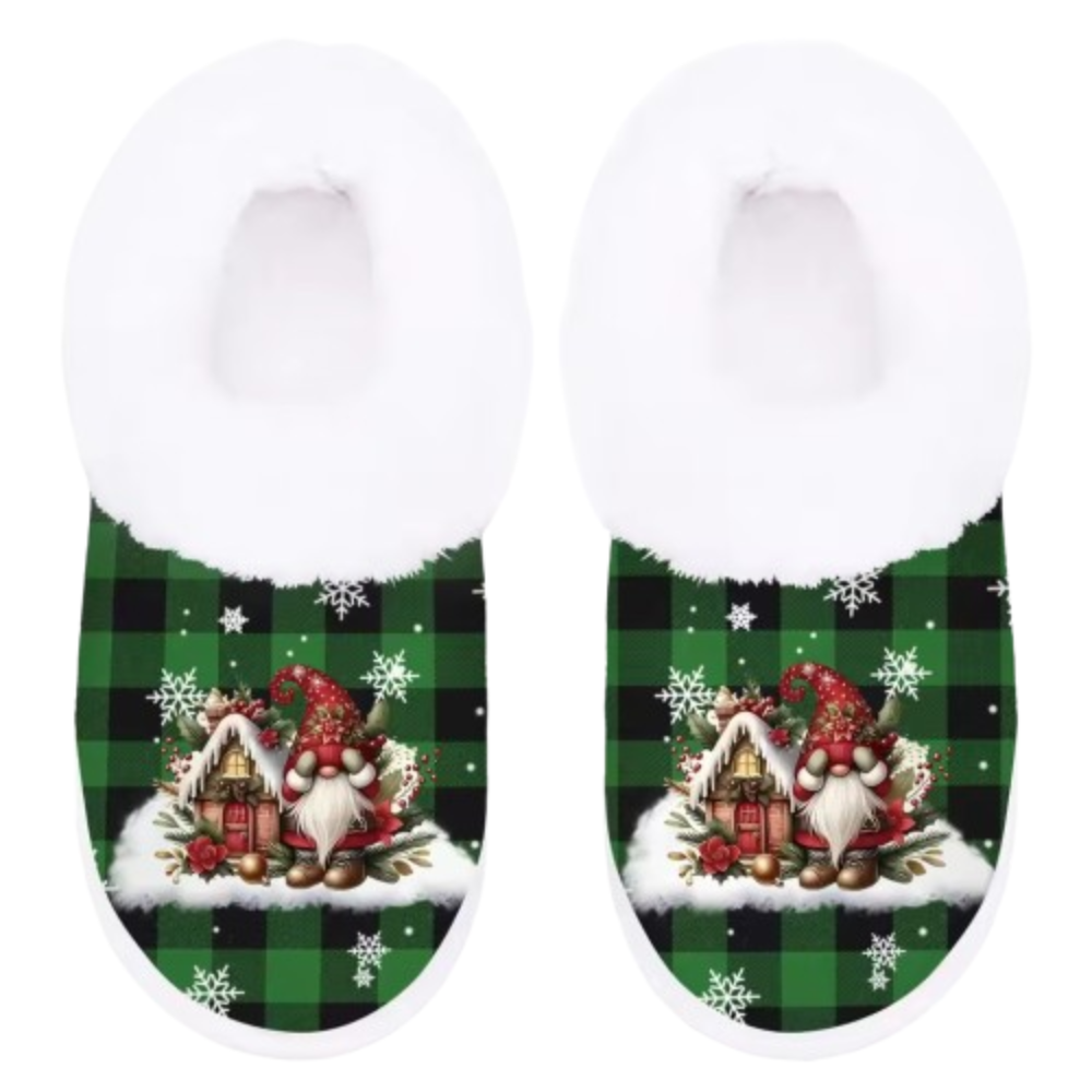 Santa Claus Christmas Stuffed Plush Slippers