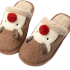 Christmas Elk Plush Slippers
