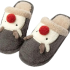 Elk Christmas Plush Slippers