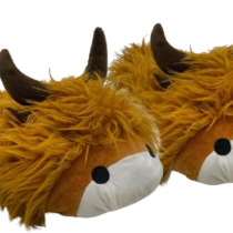 28cm Animal Highland Cow Soft Plush Slippers